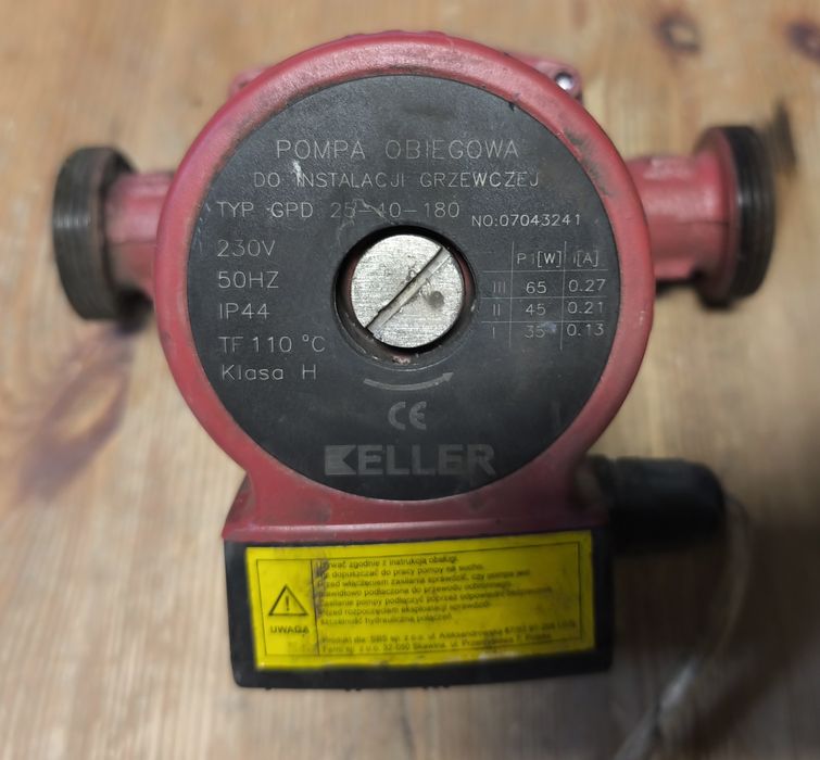 Pompa obiegowa centralnego ogrzewania co KELLER 25-40