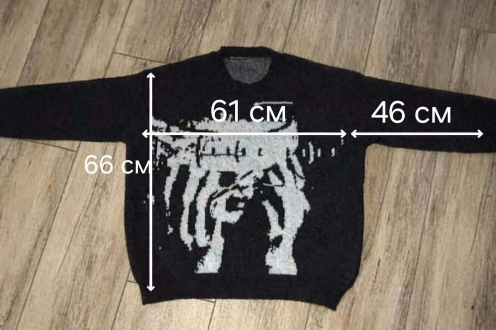 Світер в готичному стилі Y2k в преміум якості.Розмір M