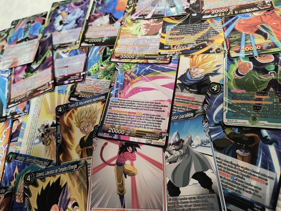 Dragon Ball Super - Lote 50 Cartas Foil/Brilhantes (sem duplicadas)