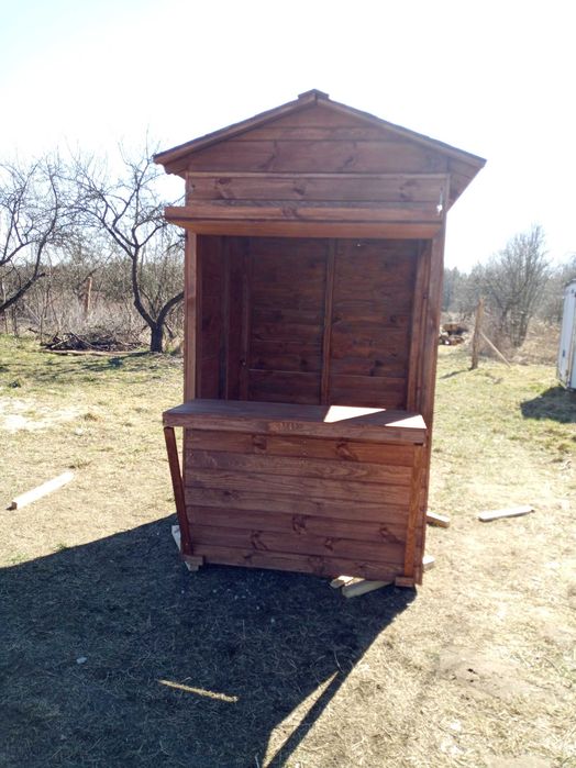 Domek handlowy drewniany,budka handlowa