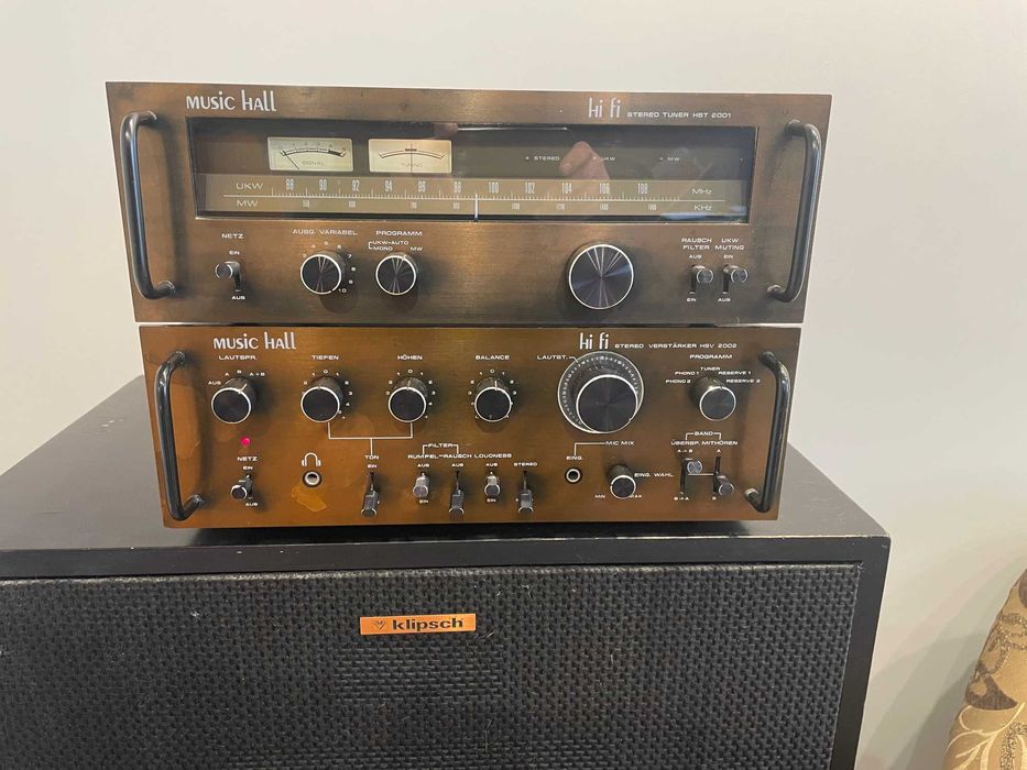 Wzmacniacz Music Hall HSV2002+radio analogowe