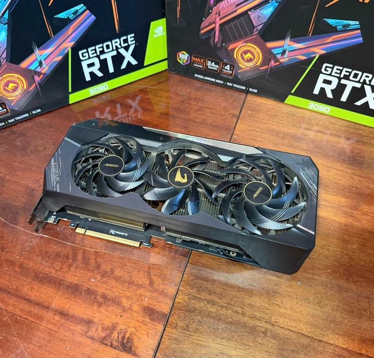 2шт! Видеокарты nvidia rtx 3090 24gb Aorus Xtreme Gigabyte