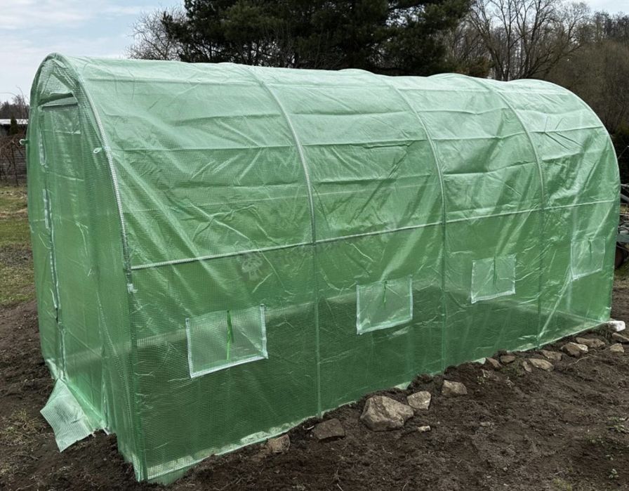 Tunel ogrodowy foliowy 2m x 4m + dwie  folie