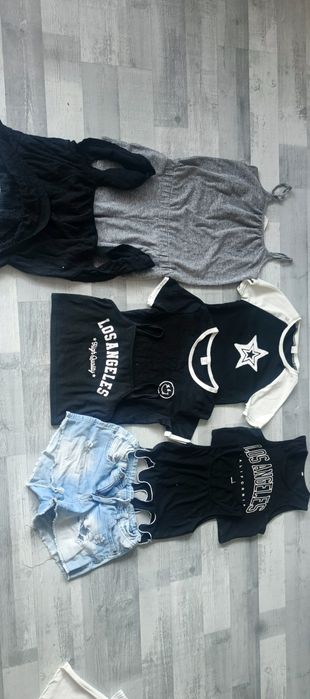 Zestaw dziewczynka ubrania bluzki lato