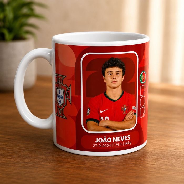 Canecas dos jogadores do mundial