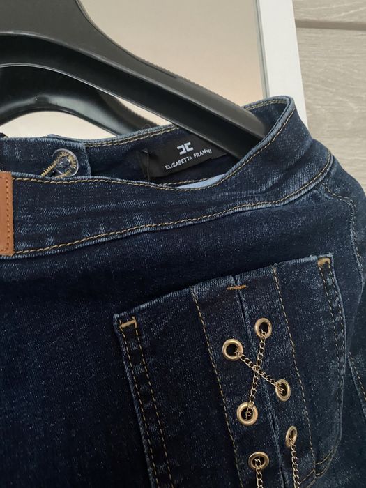 elisabetta franchi spodnie jeansy