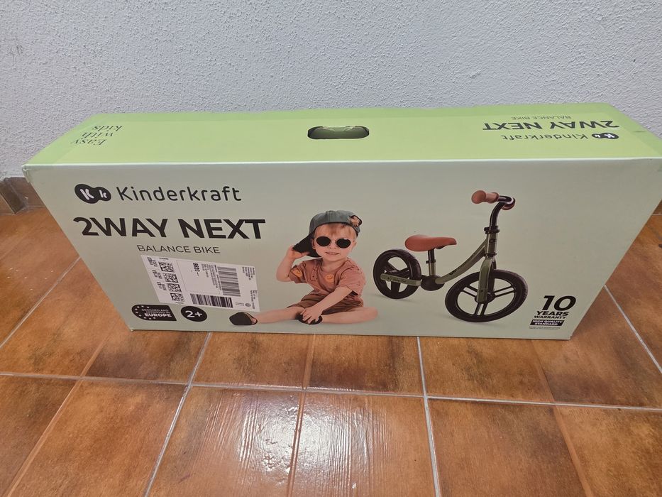 Bicicleta equilíbrio Kinderkraft 2WAY NEXT Caixa Selada