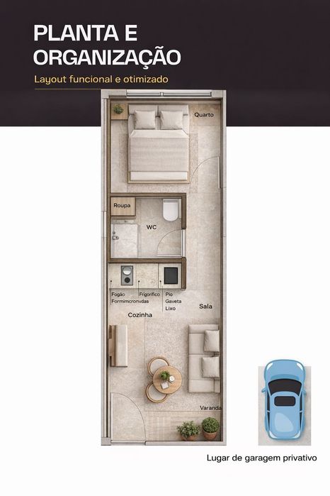 Arrendamento T1 Polo Universitário Asprela, Paranhos, Porto