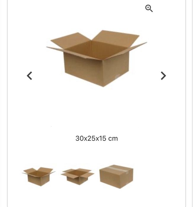 Caixas de cartão 30x25x15 novas