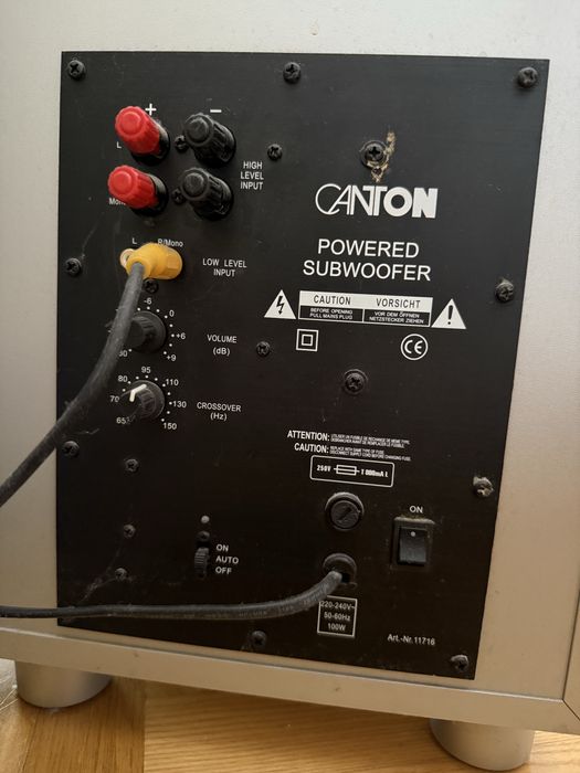 Kino domowe amplituner Pioneer + nagłośnienie Canton sub + 5 głośników
