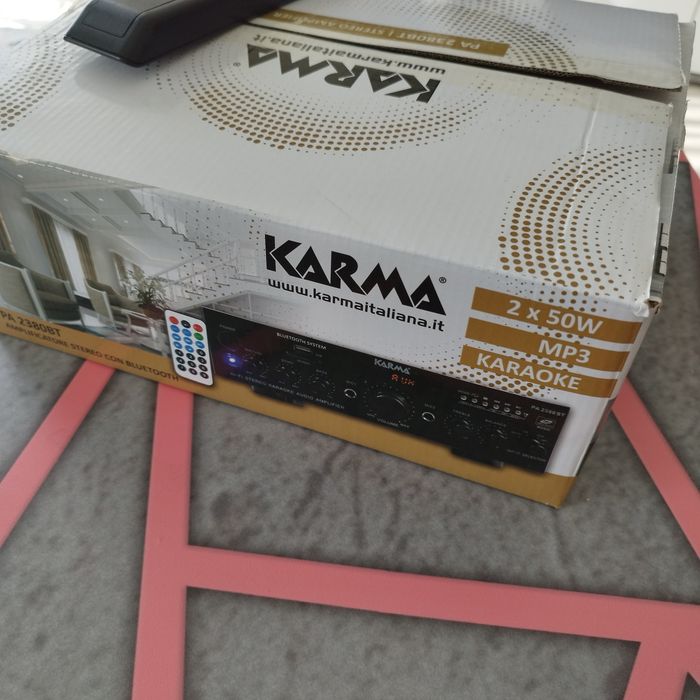 Amplificador Karaoke Stereo com Bluetooth