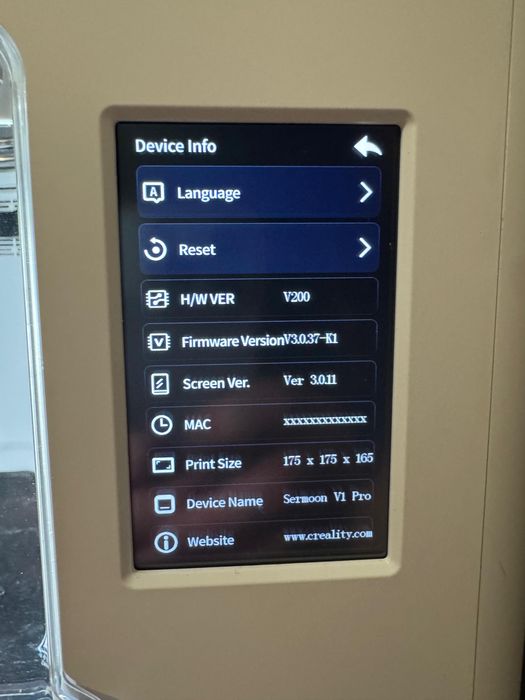 Impressora 3D Creality Sermoon V1 Pro Fechada