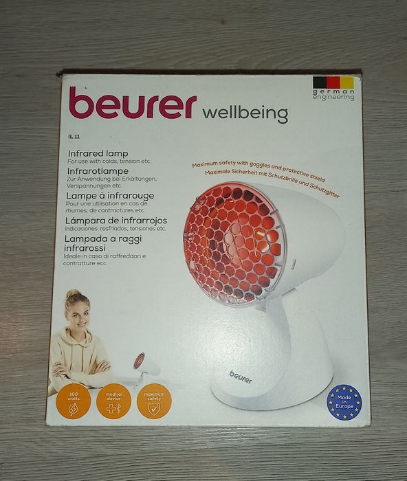 Beurer lampa na podczerwień z kratką jak nowa.