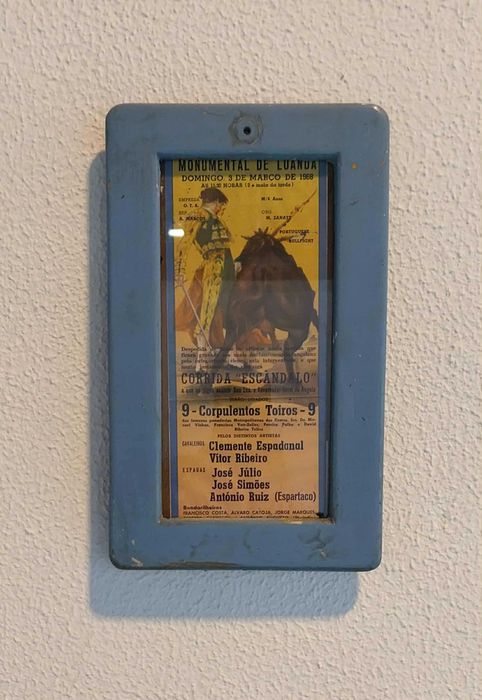 Antigo e Invulgar Cartaz de Tourada na Monumental de Luanda 1968