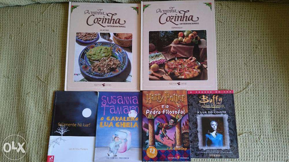 Livros culinária e juvenis