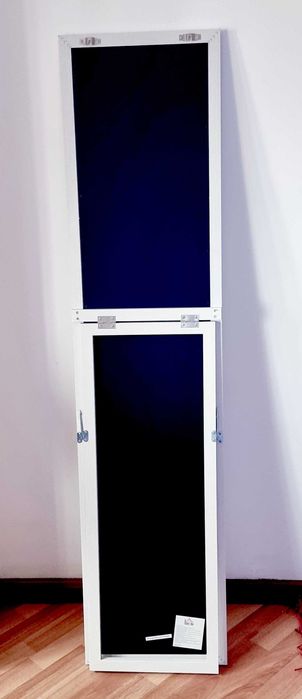 Espelho de Vidro com Pé Hom Com como Novo 160 cm × 37 cm Peso 7 Kg