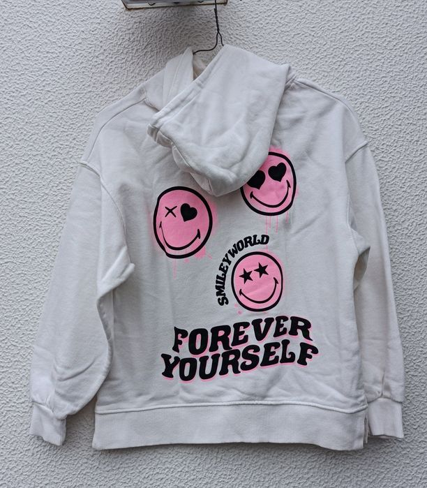 Sweatshirt com capuz Smile Zara