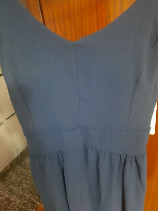Vestido azul escuro