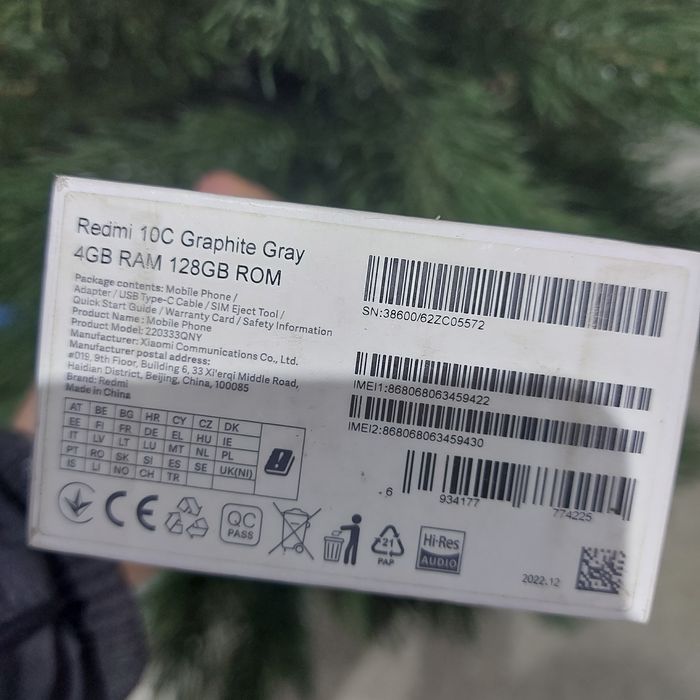 Продам телефон Xiaomi Redmi 10C  4/128GB  ROM.