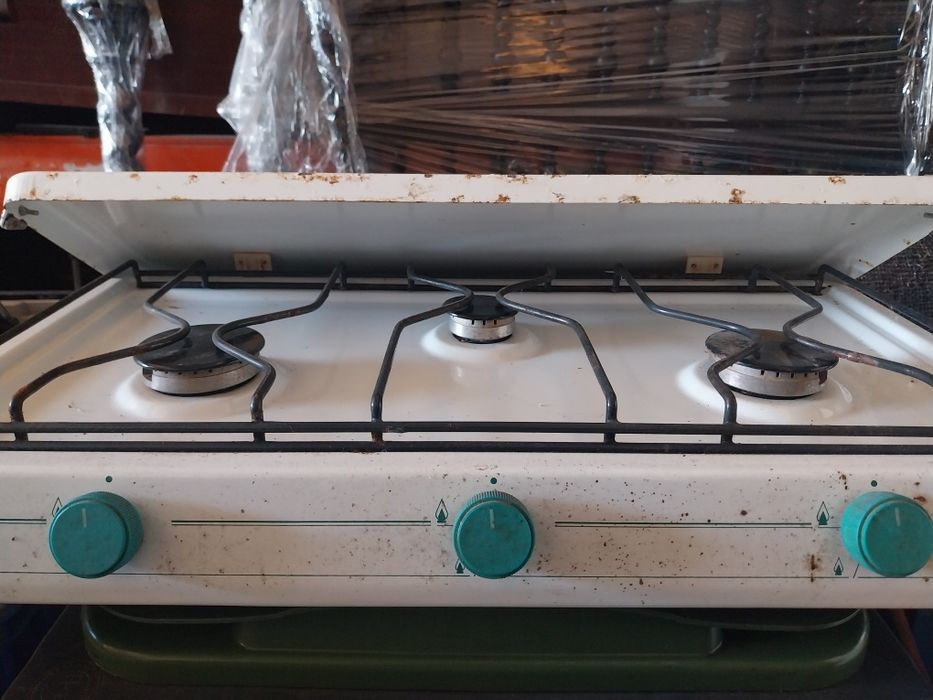 Placa a gas a funcionar muito bem . Usado