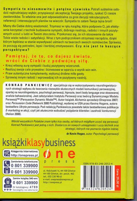 książka Sympatyczna perswazja - Konrad Pankiewicz