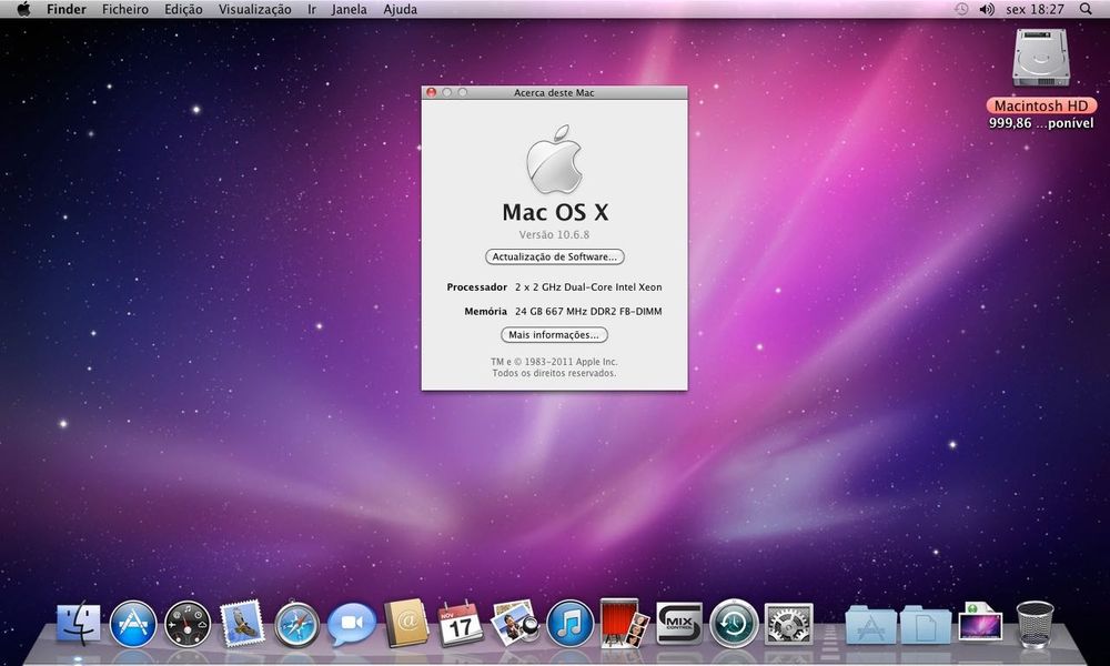 Mac Pro QuadCore 1.1 com 24 GB RAM