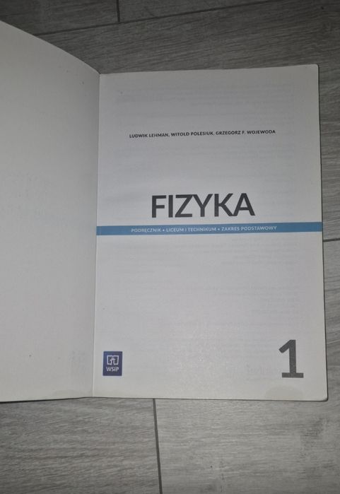 Podręcznik Fizyka 1 WSIP zakres podstawowy