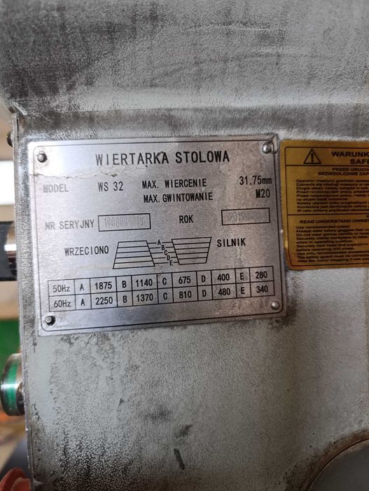 Wiertarka stołowa WS 32