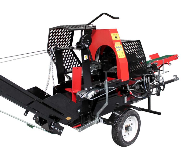 Piło łuparka do drewna kłód drzewa mocna spalinowa 13KM 20ton mobilna