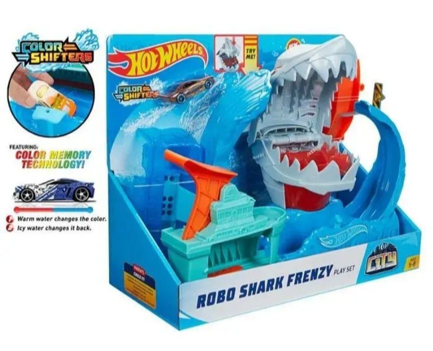 Трек Hot Wheels Robo Shark голодна робоакула