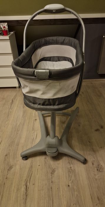 Chicco, Baby Hug 4in1 Air, kołyska, leżaczek, krzesełko, Dark Grey