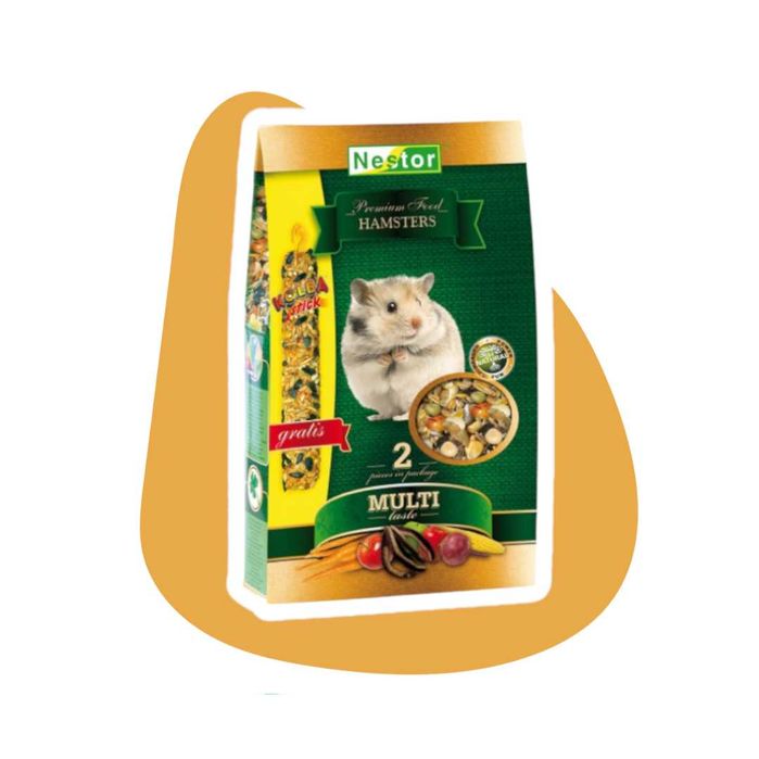 Nestor Premium Multi-taste Chomik 1400ml pokarm dla chomików wielosmakowy pokarm na naturalnych składnikach