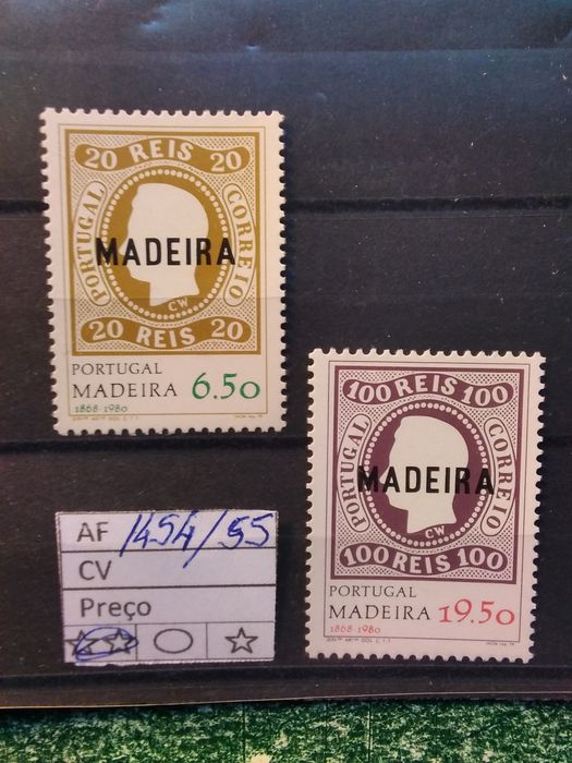 1980 Evocação Da Primeira Emissão Madeira MNH **