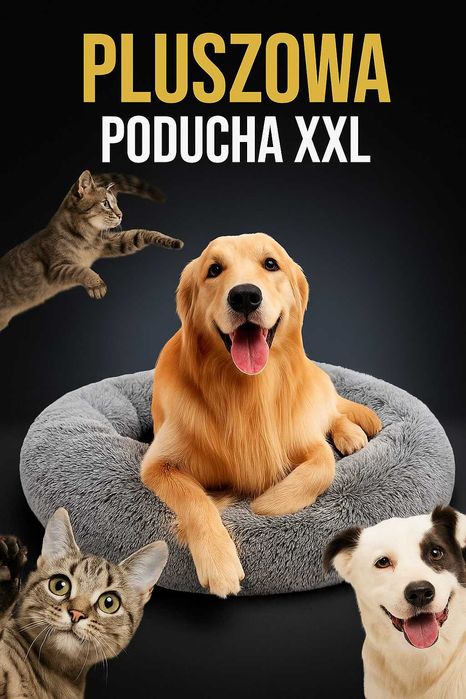 Wygodna poducha dla pupila – plusz, antypoślizgowy spód XXL