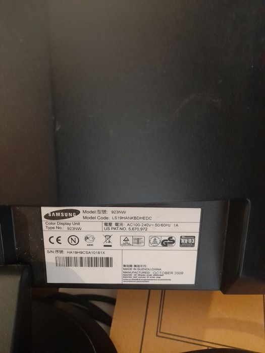 Ecrã Samsung para computador.