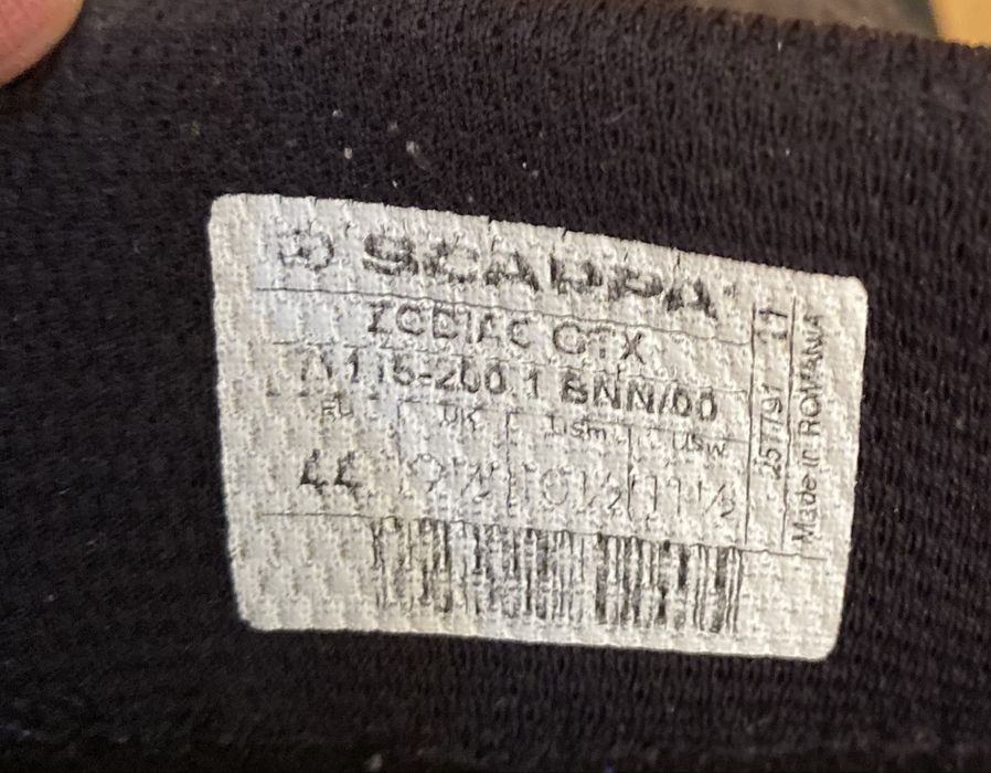 Кросівки Scarpa Zodiac GTX GoreTex