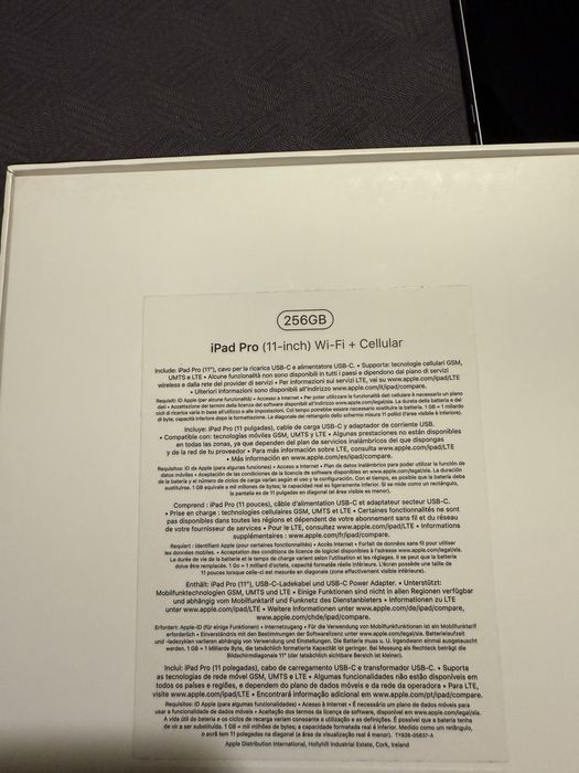 IPad Pro 11  256GB Wifi+SimCard