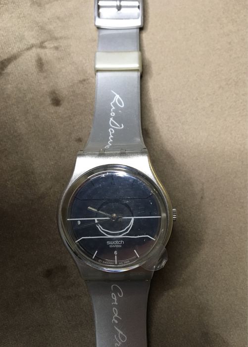 Relogio Swatch Rio Douro Cor de Prata especial caixa de prata