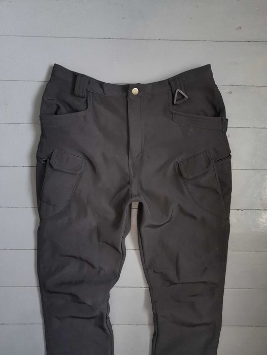 чорні карго на флісі штани чоловічі