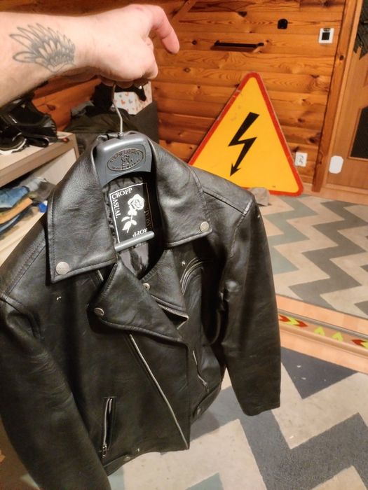 Kurtka skórzana croop skóra Ramoneska czarnal