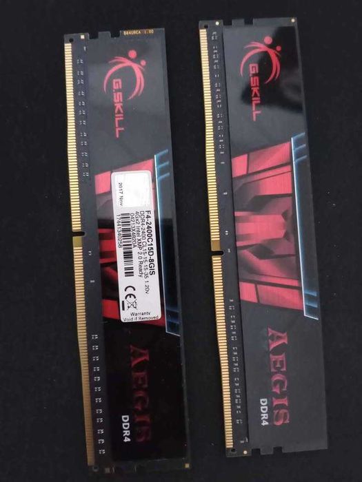 8GB 2x4GB memória RAM GSkill Aegis DDR4