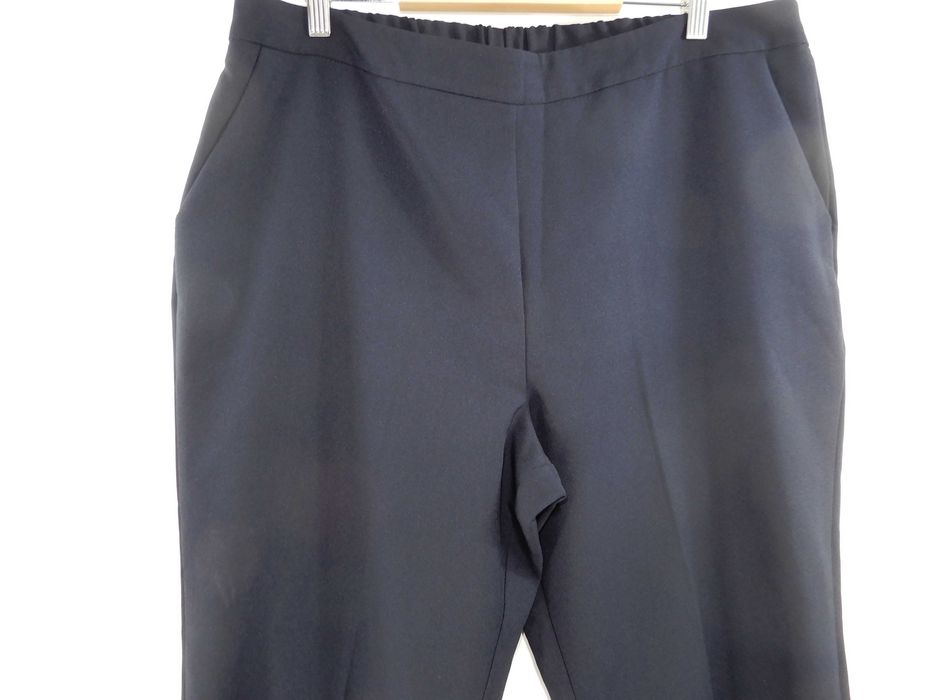 Spodnie eleganckie biurowe praca kant granatowe Bonmarche 46 48 3XL 4XL
