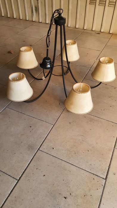 Candeeiro com 5 luzes