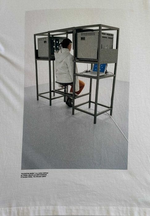 T-shirt Off-White Elevator Music Roz. M