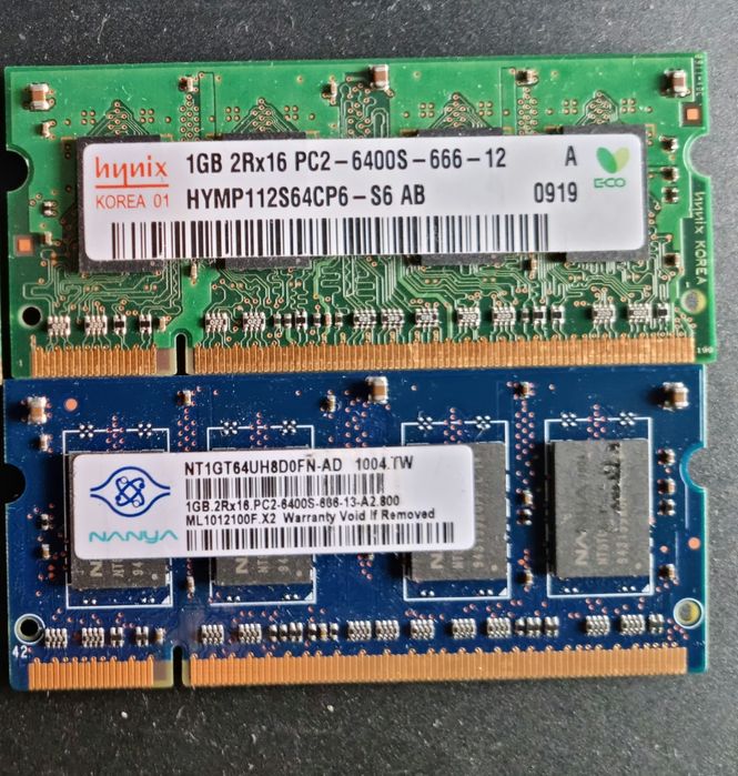 Pamięć ram ddr2 pc2 1GB 800Mhz 6400s