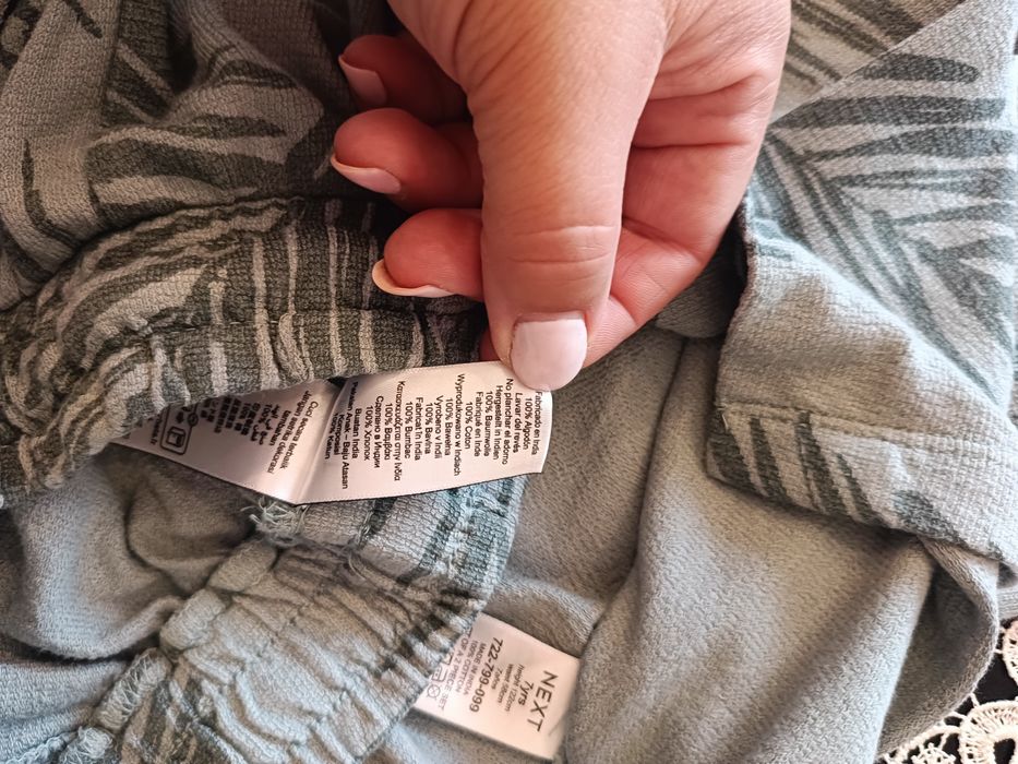 Komplet letniej koszula plus spodenki 122