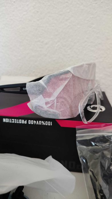 Óculos Desportivos/Ciclismo COMAXSUN Polarizados UV400 | 5 Lentes | Novos