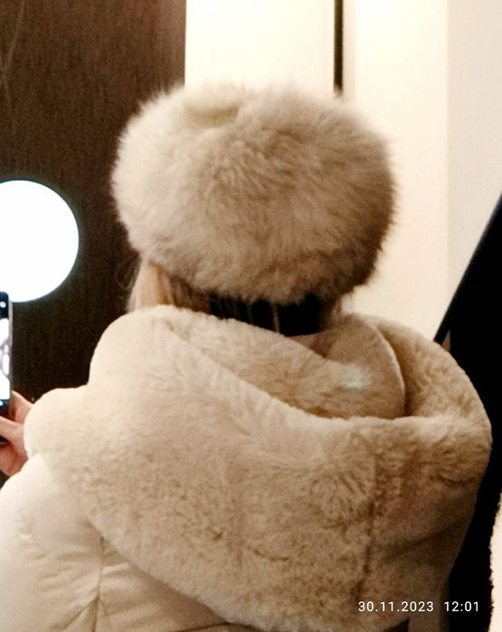 Toczek futerko czapka