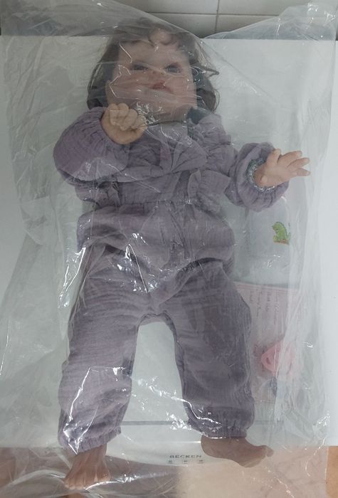 BONECA REAL MAÇIA 60CM. Casa,Quarto,Sala,Didático,Cozinha,Aniversário.