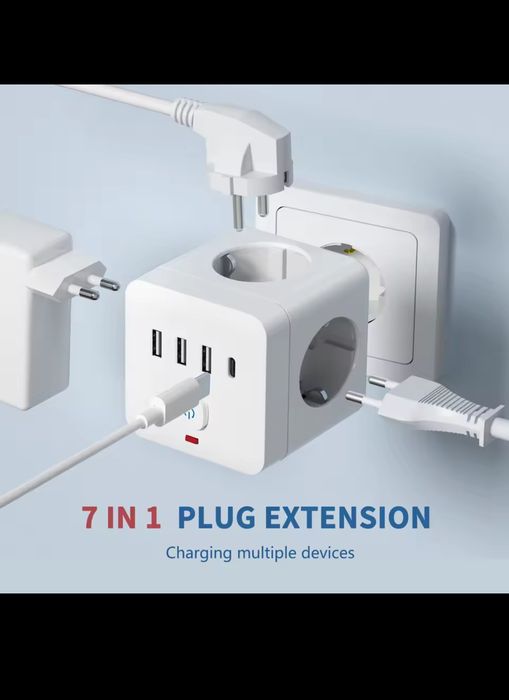 Extensor tomada 7 saídas nova ler anuncio